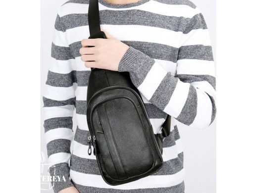 Слінг через плече чоловічий шкіряний Tiding Bag A25F-6601A