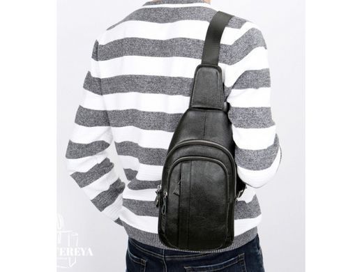Слінг через плече чоловічий шкіряний Tiding Bag A25F-6601A