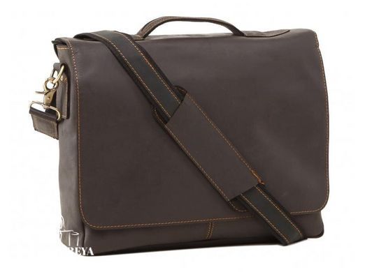 Мужская кожаная черная сумка Tiding Bag 7108
