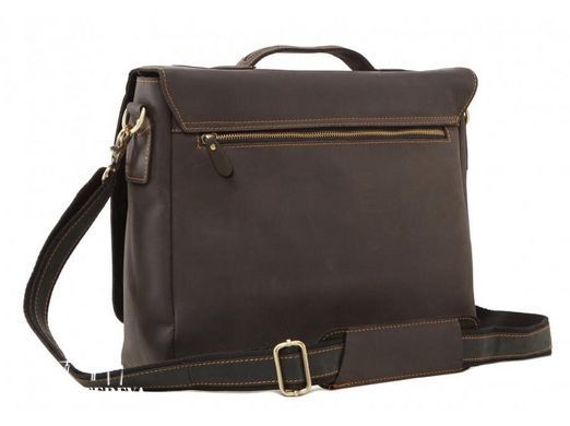 Мужская кожаная черная сумка Tiding Bag 7108