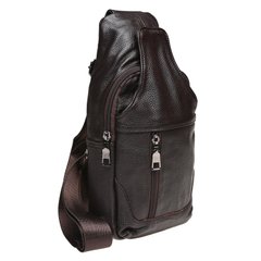 Сумка слинг мужская (однолямочный рюкзак) кожаный Keizer K118