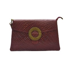 Женская кожаная сумочка-клатч Italian fabric bags 2197