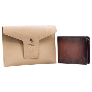 Кошелек мужской кожаный Visconti MT92 Zanotti Tan Burnish