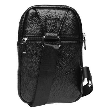 Мужской кожаный мессенджер Keizer K18675-black черный