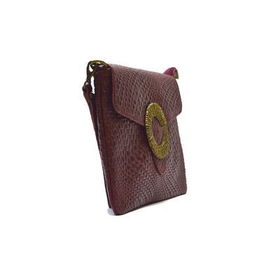 Женская кожаная сумочка-клатч Italian fabric bags 2197