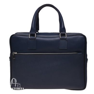 Мужская кожаная сумка для ноутбука Ricco Grande 1L961-blue синий