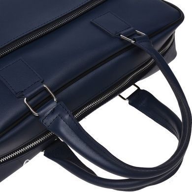 Мужская кожаная сумка для ноутбука Ricco Grande 1L961-blue синий