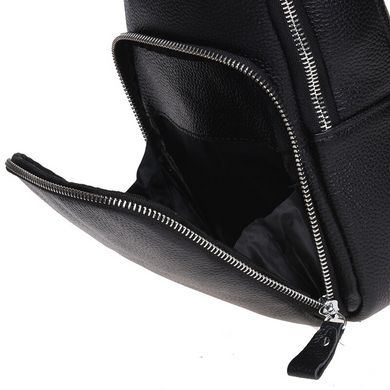 Сумка слінг чоловіча (однолямковий рюкзак) шкіряний Borsa Leather K15058