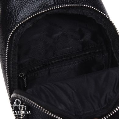 Сумка слинг мужская (однолямочный рюкзак) кожаный Borsa Leather K15058