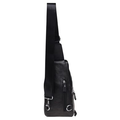 Сумка слінг чоловіча (однолямковий рюкзак) шкіряний Borsa Leather K15058