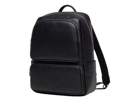 Чоловічий шкіряний рюкзак Tiding Bag NB52-0917A чорний