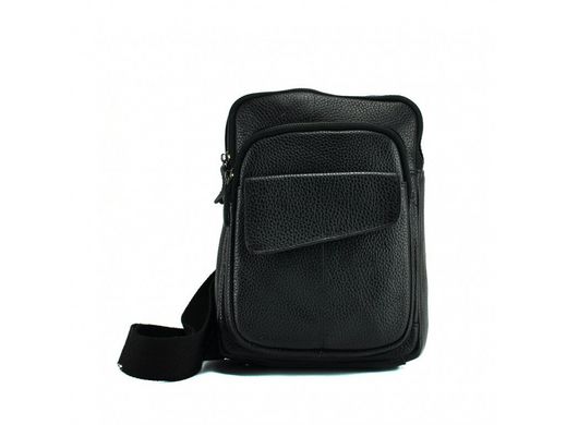 Мужской кожаный рюкзак Tiding Bag A25-8699A черный