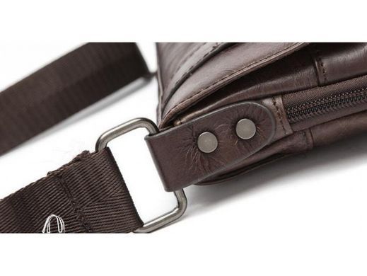 Мужской кожаный мессенджер Bexhill Bx8239A черный