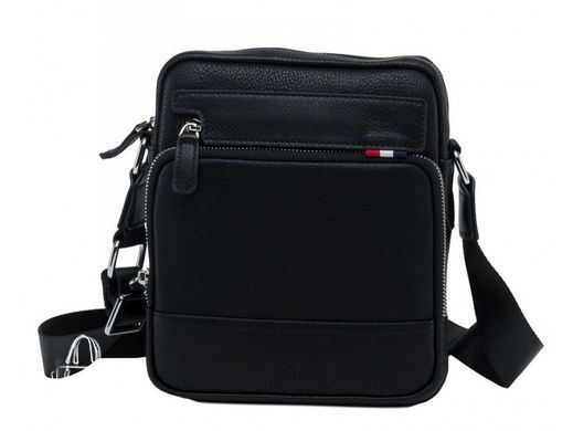 Мужской кожаный мессенджер Tiding Bag NA50-8113A черный