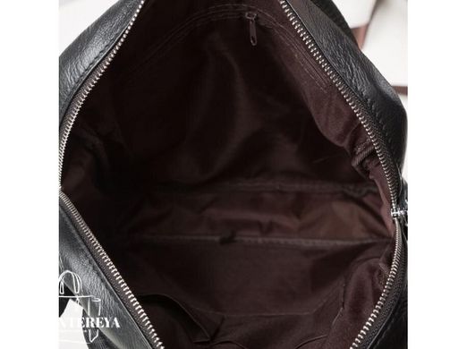 Мужской кожаный черный мессенджер Tiding Bag M38-8861