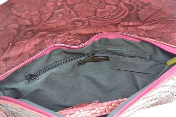 Женская кожаная сумочка-клатч Italian fabric bags 2197