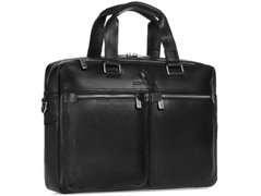 Мужская кожаная сумка для ноутбука Royal Bag RB001A черный