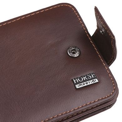 Чоловіче шкіряне портмоне Horse Imperial k1029w-black чорне