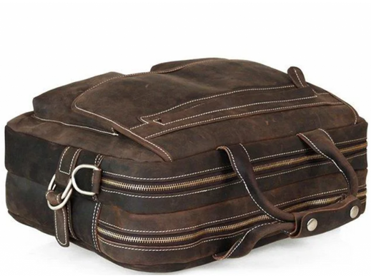 Мужская кожаная сумка-портфель Tiding Bag t29523A черный