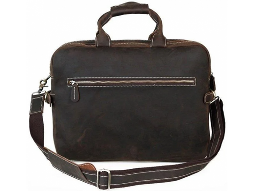 Мужская кожаная сумка-портфель Tiding Bag t29523A черный