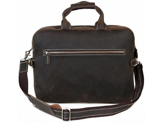 Мужская кожаная сумка-портфель Tiding Bag t29523A черный