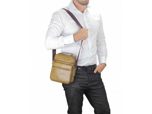 Сумка через плечо мужская кожаная Tiding Bag M35-8852LB