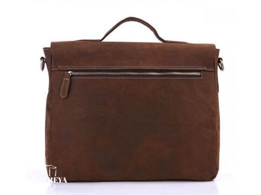 Мужская кожаная черная сумка Tiding Bag 7108