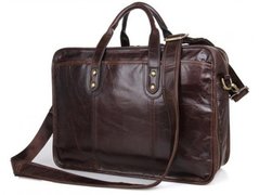 Кожаная сумка для ноутбука Tiding Bag 7345Q коричневый