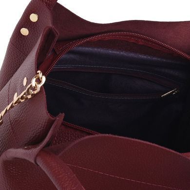 Женская кожаная сумка Ricco Grande 1l908x-bordo бордовый