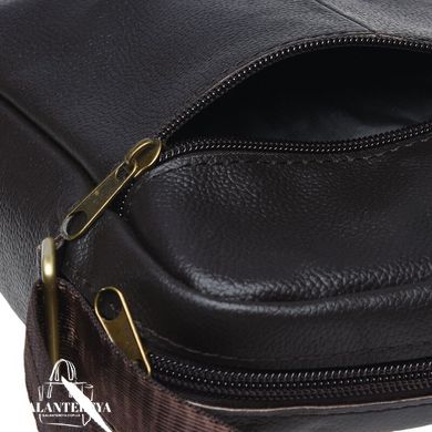 Мужской кожаный мессенджер Borsa Leather к1111-brown коричневый
