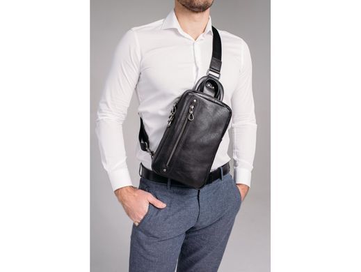 Сумка-слінг чоловіча шкіряна Tiding Bag 9801A