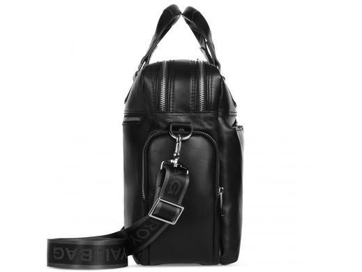 Мужская кожаная сумка для ноутбука Royal Bag RB002A черный