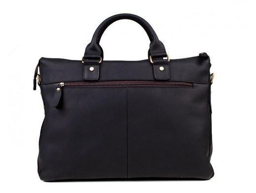 Мужская кожаная сумка для ноутбука Tiding Bag t1096A черный