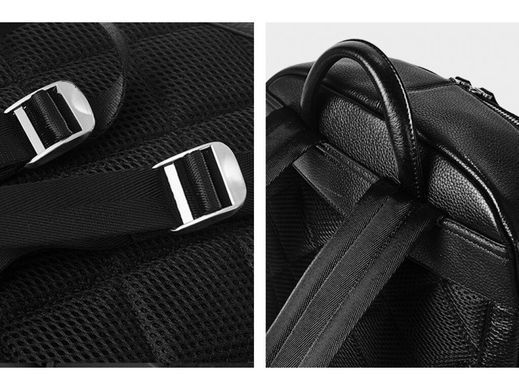 Чоловічий шкіряний рюкзак Tiding Bag B3-153A чорний