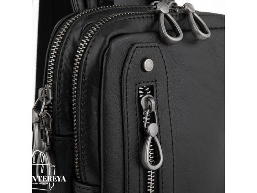 Сумка-слинг мужская кожаная Tiding Bag 9801A