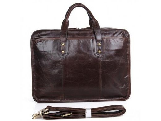 Кожаная сумка для ноутбука Tiding Bag 7345Q коричневый
