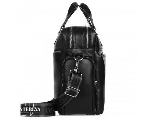 Мужская кожаная сумка для ноутбука Royal Bag RB002A черный