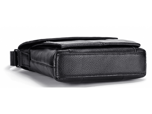 Мужской кожаный мессенджер Tiding Bag M38-3107A черный