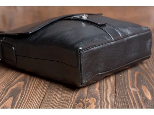 Мужской кожаный черный мессенджер Tiding Bag M2860A