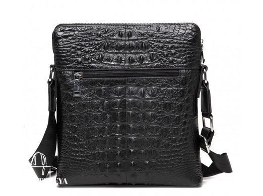 Мужской кожаный черный мессенджер Tiding Bag A25F-7607-3A