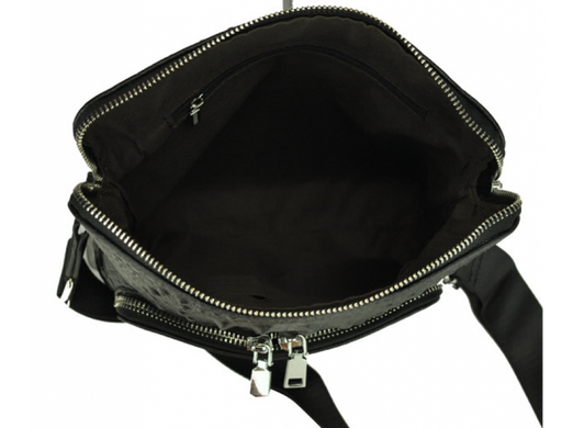 Мужской кожаный черный мессенджер Tiding Bag A25F-7607-3A