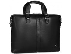 Мужская кожаная сумка для ноутбука Royal Bag RB004A черный