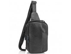 Слинг через плечо мужской кожаный Tiding Bag M35-1306A