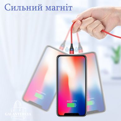 Магнитный кабель FLOVEME 3А быстрая зарядка, передача данных FL160447