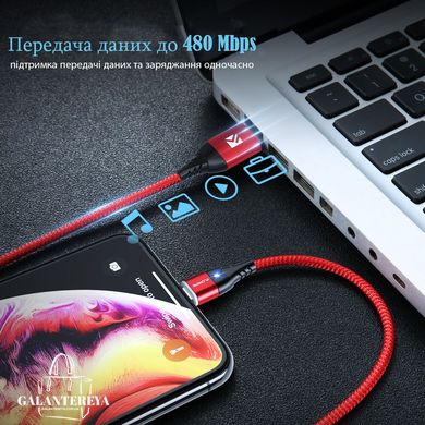 Магнитный кабель FLOVEME 3А быстрая зарядка, передача данных FL160447