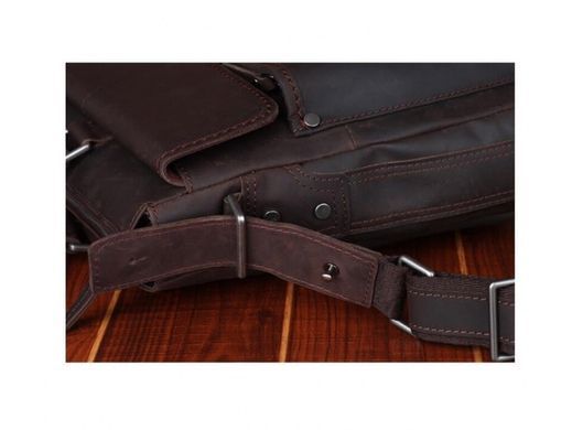 Мужская кожаная сумка для ноутбука Tiding Bag t1096A черный