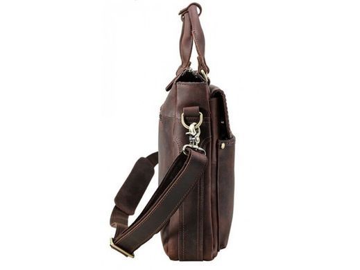 Мужская кожаная сумка для ноутбука Tiding Bag t1096A черный