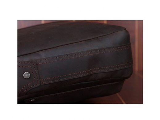 Мужская кожаная сумка для ноутбука Tiding Bag t1096A черный
