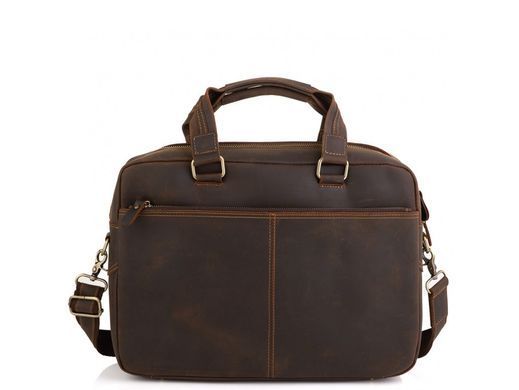 Винтажная сумка для ноутбука мужская кожаная Tiding Bag D4-005R