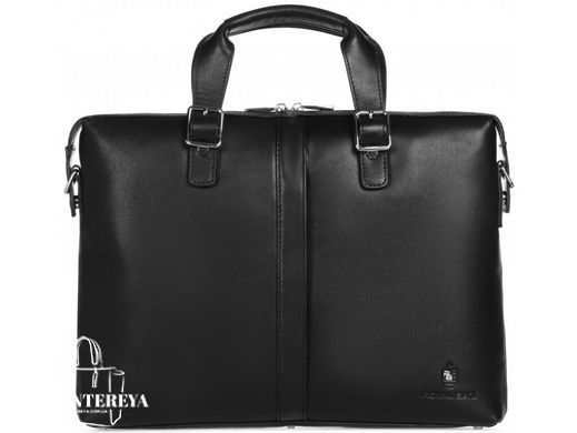 Мужская кожаная сумка для ноутбука Royal Bag RB004A черный